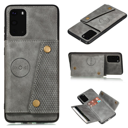 Double Buckle PU + TPU Shockproof Magnetic Protective Case with Card Slot & Holder, For Samsung Galaxy Note 20, For Samsung Galaxy Note 20 Ultra, For Xiaomi Redmi 9A, For Xiaomi Redmi 9C
