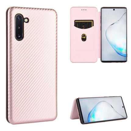 Carbon Fiber Texture Magnetic Horizontal Flip TPU + PC + PU Leather Case with Card Slot, For Samsung Galaxy Note10, For Samsung Galaxy Note10 Plus, For Samsung Galaxy Note20 Ultra, For Samsung Galaxy Note20