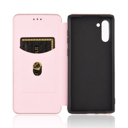Carbon Fiber Texture Magnetic Horizontal Flip TPU + PC + PU Leather Case with Card Slot, For Samsung Galaxy Note10, For Samsung Galaxy Note10 Plus, For Samsung Galaxy Note20 Ultra, For Samsung Galaxy Note20