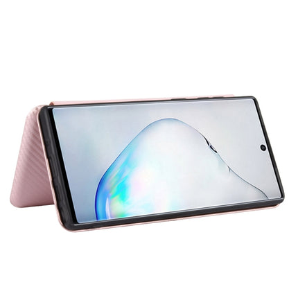 Carbon Fiber Texture Magnetic Horizontal Flip TPU + PC + PU Leather Case with Card Slot, For Samsung Galaxy Note10, For Samsung Galaxy Note10 Plus, For Samsung Galaxy Note20 Ultra, For Samsung Galaxy Note20