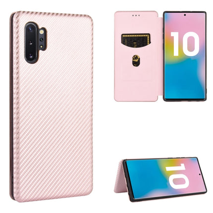 Carbon Fiber Texture Magnetic Horizontal Flip TPU + PC + PU Leather Case with Card Slot, For Samsung Galaxy Note10, For Samsung Galaxy Note10 Plus, For Samsung Galaxy Note20 Ultra, For Samsung Galaxy Note20