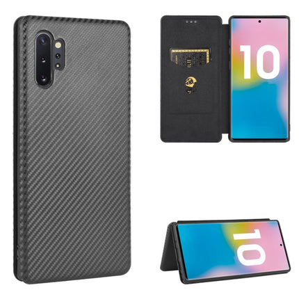 Carbon Fiber Texture Magnetic Horizontal Flip TPU + PC + PU Leather Case with Card Slot, For Samsung Galaxy Note10, For Samsung Galaxy Note10 Plus, For Samsung Galaxy Note20 Ultra, For Samsung Galaxy Note20