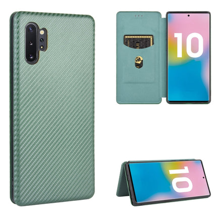 Carbon Fiber Texture Magnetic Horizontal Flip TPU + PC + PU Leather Case with Card Slot, For Samsung Galaxy Note10, For Samsung Galaxy Note10 Plus, For Samsung Galaxy Note20 Ultra, For Samsung Galaxy Note20