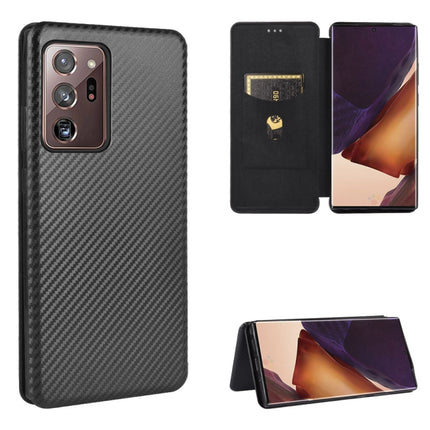 Carbon Fiber Texture Magnetic Horizontal Flip TPU + PC + PU Leather Case with Card Slot, For Samsung Galaxy Note10, For Samsung Galaxy Note10 Plus, For Samsung Galaxy Note20 Ultra, For Samsung Galaxy Note20