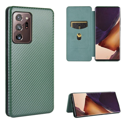 Carbon Fiber Texture Magnetic Horizontal Flip TPU + PC + PU Leather Case with Card Slot, For Samsung Galaxy Note10, For Samsung Galaxy Note10 Plus, For Samsung Galaxy Note20 Ultra, For Samsung Galaxy Note20