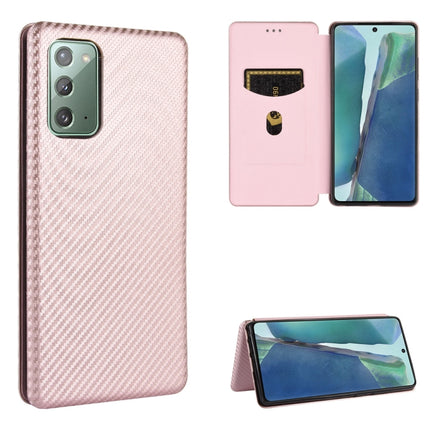 Carbon Fiber Texture Magnetic Horizontal Flip TPU + PC + PU Leather Case with Card Slot, For Samsung Galaxy Note10, For Samsung Galaxy Note10 Plus, For Samsung Galaxy Note20 Ultra, For Samsung Galaxy Note20