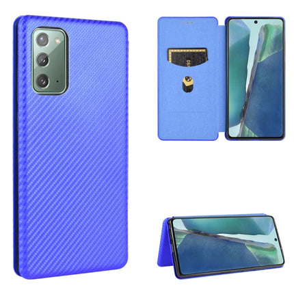 Carbon Fiber Texture Magnetic Horizontal Flip TPU + PC + PU Leather Case with Card Slot, For Samsung Galaxy Note10, For Samsung Galaxy Note10 Plus, For Samsung Galaxy Note20 Ultra, For Samsung Galaxy Note20