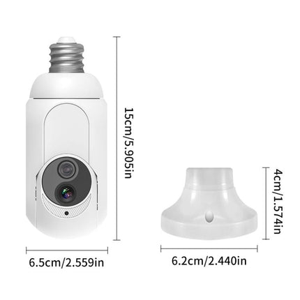 1080P Bulb Type WiFi Surveillance Camera Support Night Vision & Two-way Intercom & Motion Detection