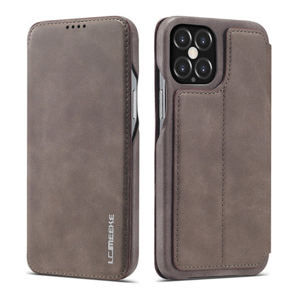 LC.IMEEKE Hon Ancient Series - Funda de piel con tapa horizontal con soporte y ranura para tarjetas, para iPhone 12 mini, iPhone 12/12 Pro, iPhone 12 Pro Max