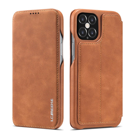 LC.IMEEKE Hon Ancient Series - Funda de piel con tapa horizontal con soporte y ranura para tarjetas, para iPhone 12 mini, iPhone 12/12 Pro, iPhone 12 Pro Max