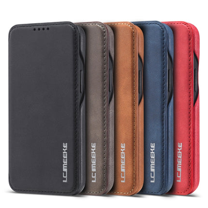 LC.IMEEKE Hon Ancient Series - Funda de piel con tapa horizontal con soporte y ranura para tarjetas, para iPhone 12 mini, iPhone 12/12 Pro, iPhone 12 Pro Max