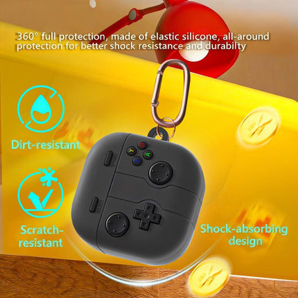 Retro Game Console Style Silicone Earbuds Case, For Samsung Galaxy Buds4 / 4 Pro, For Samsung Galaxy Buds Core, For Samsung Galaxy Buds3 FE, For Samsung Galaxy Buds3 / Buds3 Pro, For Samsung Galaxy Buds Live