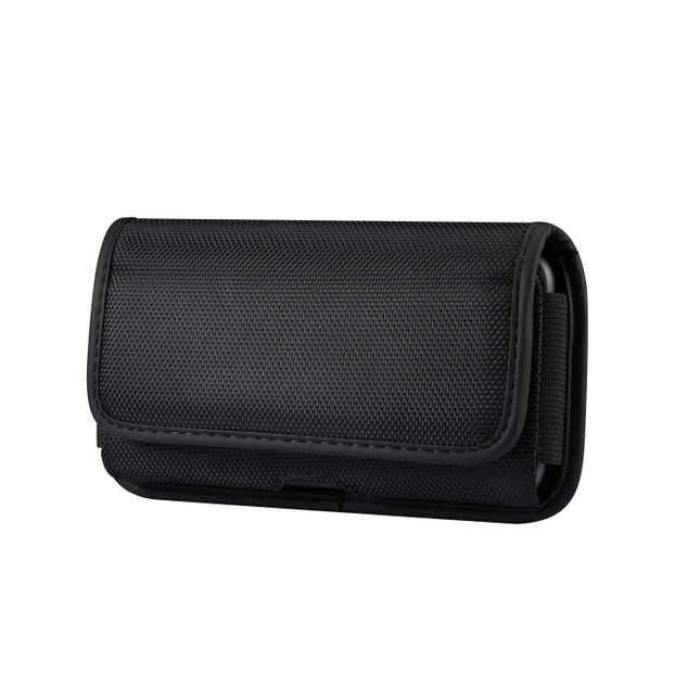 Durable Oxford Cloth Horizontal Plate Hanging Waist Phone Waist Pack Leather Case with Card Slot, Suitable for 6.9-7.2 inch Smartphones, for 6.9-7.2 inch Smartphones