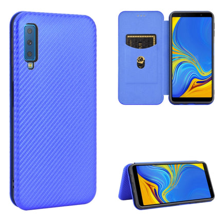 Carbon Fiber Texture Magnetic Horizontal Flip TPU + PC + PU Leather Case with Rope & Card Slot, For Samsung Galaxy A01, For Samsung Galaxy A7(2018) / A750, For Samsung Galaxy A20s, For Samsung Galaxy A21(Eurasian Version)