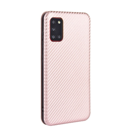 Carbon Fiber Texture Magnetic Horizontal Flip TPU + PC + PU Leather Case with Rope & Card Slot, For Samsung Galaxy A31, For Samsung Galaxy A41(Eurasian Version), For Samsung Galaxy A41(JP Version), For Samsung Galaxy A51 5G, For Samsung Galaxy A51