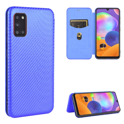 Carbon Fiber Texture Magnetic Horizontal Flip TPU + PC + PU Leather Case with Rope & Card Slot, For Samsung Galaxy A31, For Samsung Galaxy A41(Eurasian Version), For Samsung Galaxy A41(JP Version), For Samsung Galaxy A51 5G, For Samsung Galaxy A51