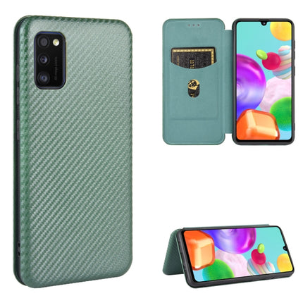 Carbon Fiber Texture Magnetic Horizontal Flip TPU + PC + PU Leather Case with Rope & Card Slot, For Samsung Galaxy A31, For Samsung Galaxy A41(Eurasian Version), For Samsung Galaxy A41(JP Version), For Samsung Galaxy A51 5G, For Samsung Galaxy A51