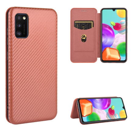 Carbon Fiber Texture Magnetic Horizontal Flip TPU + PC + PU Leather Case with Rope & Card Slot, For Samsung Galaxy A31, For Samsung Galaxy A41(Eurasian Version), For Samsung Galaxy A41(JP Version), For Samsung Galaxy A51 5G, For Samsung Galaxy A51