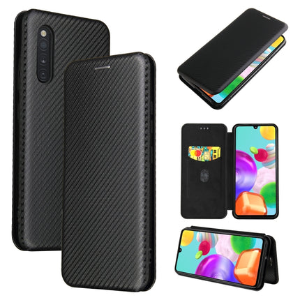 Carbon Fiber Texture Magnetic Horizontal Flip TPU + PC + PU Leather Case with Rope & Card Slot, For Samsung Galaxy A31, For Samsung Galaxy A41(Eurasian Version), For Samsung Galaxy A41(JP Version), For Samsung Galaxy A51 5G, For Samsung Galaxy A51