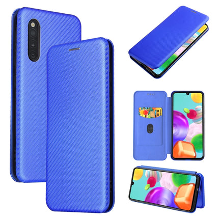 Carbon Fiber Texture Magnetic Horizontal Flip TPU + PC + PU Leather Case with Rope & Card Slot, For Samsung Galaxy A31, For Samsung Galaxy A41(Eurasian Version), For Samsung Galaxy A41(JP Version), For Samsung Galaxy A51 5G, For Samsung Galaxy A51
