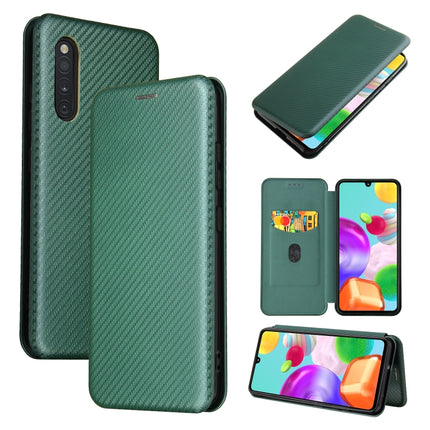 Carbon Fiber Texture Magnetic Horizontal Flip TPU + PC + PU Leather Case with Rope & Card Slot, For Samsung Galaxy A31, For Samsung Galaxy A41(Eurasian Version), For Samsung Galaxy A41(JP Version), For Samsung Galaxy A51 5G, For Samsung Galaxy A51