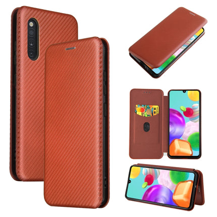 Carbon Fiber Texture Magnetic Horizontal Flip TPU + PC + PU Leather Case with Rope & Card Slot, For Samsung Galaxy A31, For Samsung Galaxy A41(Eurasian Version), For Samsung Galaxy A41(JP Version), For Samsung Galaxy A51 5G, For Samsung Galaxy A51