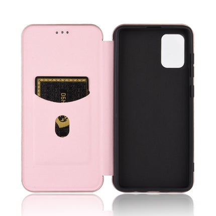 Carbon Fiber Texture Magnetic Horizontal Flip TPU + PC + PU Leather Case with Rope & Card Slot, For Samsung Galaxy A71 5G, For Samsung Galaxy A71, For Samsung Galaxy A90 5G, For Samsung Galaxy A91 / M80s / S10 Lite