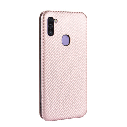 Carbon Fiber Texture Magnetic Horizontal Flip TPU + PC + PU Leather Case with Rope & Card Slot, For Samsung Galaxy M11, For Samsung Galaxy M30s / M21, For Samsung Galaxy M31s, For Samsung Galaxy M31