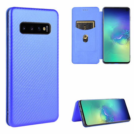 Carbon Fiber Texture Magnetic Horizontal Flip TPU + PC + PU Leather Case with Rope & Card Slot, For Samsung Galaxy S10 5G, For Samsung Galaxy S10 Plus, For Samsung Galaxy S10, For Samsung Galaxy S20