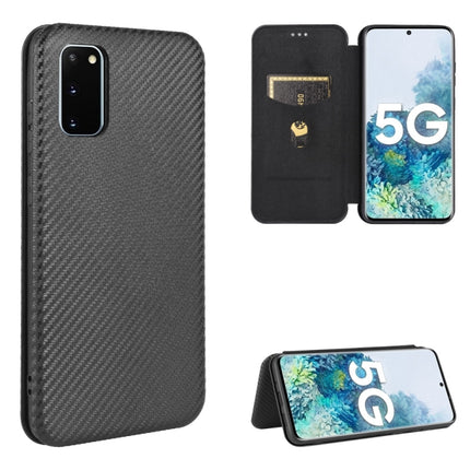 Carbon Fiber Texture Magnetic Horizontal Flip TPU + PC + PU Leather Case with Rope & Card Slot, For Samsung Galaxy S10 5G, For Samsung Galaxy S10 Plus, For Samsung Galaxy S10, For Samsung Galaxy S20