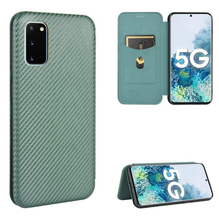 Carbon Fiber Texture Magnetic Horizontal Flip TPU + PC + PU Leather Case with Rope & Card Slot, For Samsung Galaxy S10 5G, For Samsung Galaxy S10 Plus, For Samsung Galaxy S10, For Samsung Galaxy S20