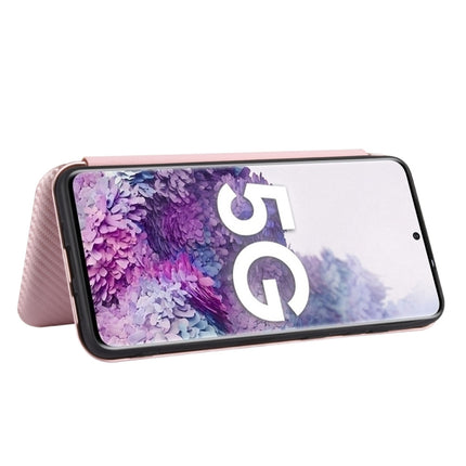 Carbon Fiber Texture Magnetic Horizontal Flip TPU + PC + PU Leather Case with Rope & Card Slot, For Samsung Galaxy S20 Plus, For Samsung Galaxy XCover Pro, For Samsung Galaxy A11(EU Version), For Samsung Galaxy A20 (SC-02M) SCV46