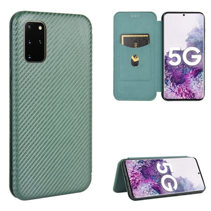 Carbon Fiber Texture Magnetic Horizontal Flip TPU + PC + PU Leather Case with Rope & Card Slot, For Samsung Galaxy S20 Plus, For Samsung Galaxy XCover Pro, For Samsung Galaxy A11(EU Version), For Samsung Galaxy A20 (SC-02M) SCV46