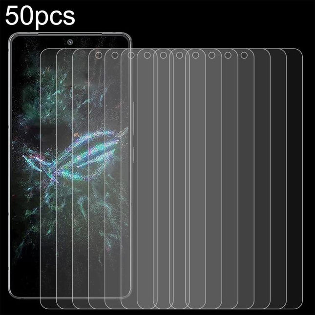 50pcs 0.26mm 9H 2.5D Tempered Glass Film, For Asus ROG Phone 9 FE