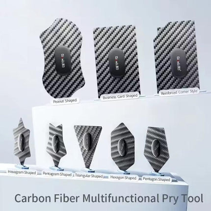 Qianli High Toughness Multifunctional Carbon Fiber Prying Tool, Pentagon Shaped, Hexagon Shaped, Triangular shaped, Pentagram Shaped, Hexagram Shaped, Peanut shaped, Business Card Shaped, Reinforced Corner Style