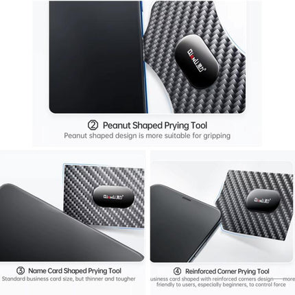 Qianli High Toughness Multifunctional Carbon Fiber Prying Tool, Pentagon Shaped, Hexagon Shaped, Triangular shaped, Pentagram Shaped, Hexagram Shaped, Peanut shaped, Business Card Shaped, Reinforced Corner Style