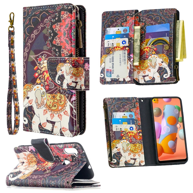 Colored Drawing Pattern Zipper Horizontal Flip Leather Case with Holder & Card Slots & Wallet, For Samsung Galaxy A11, For Samsung Galaxy A21s, For Samsung Galaxy Note20 Ultra 5G