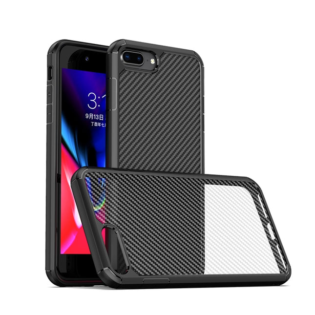 iPAKY Pioneer Series Carbon Fiber Texture Stoßfestes TPU + PC-Gehäuse, für iPhone SE 2022 / SE 2020 / 8 / 7, für iPhone 8 Plus / 7 Plus, für iPhone 11, für iPhone 11 Pro, für iPhone 11 Pro Max, für iPhone 12 mini, für iPhone 12 / 12 Pro