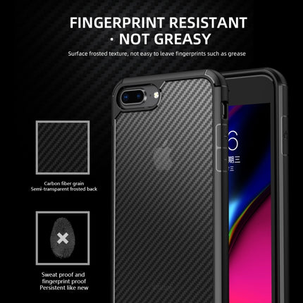 iPAKY Pioneer Series Carbon Fiber Texture Stoßfestes TPU + PC-Gehäuse, für iPhone SE 2022 / SE 2020 / 8 / 7, für iPhone 8 Plus / 7 Plus, für iPhone 11, für iPhone 11 Pro, für iPhone 11 Pro Max, für iPhone 12 mini, für iPhone 12 / 12 Pro