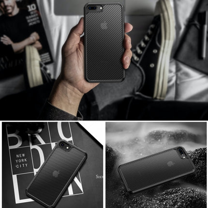 iPAKY Pioneer Series Carbon Fiber Texture Stoßfestes TPU + PC-Gehäuse, für iPhone SE 2022 / SE 2020 / 8 / 7, für iPhone 8 Plus / 7 Plus, für iPhone 11, für iPhone 11 Pro, für iPhone 11 Pro Max, für iPhone 12 mini, für iPhone 12 / 12 Pro