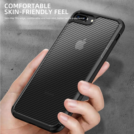 iPAKY Pioneer Series Carbon Fiber Texture Stoßfestes TPU + PC-Gehäuse, für iPhone SE 2022 / SE 2020 / 8 / 7, für iPhone 8 Plus / 7 Plus, für iPhone 11, für iPhone 11 Pro, für iPhone 11 Pro Max, für iPhone 12 mini, für iPhone 12 / 12 Pro