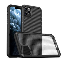 iPAKY Pioneer Series Carbon Fiber Texture Shockproof TPU + PC Case, For iPhone SE 2022 / SE 2020 / 8 / 7, For iPhone 8 Plus / 7 Plus, For iPhone 11, For iPhone 11 Pro, For iPhone 11 Pro Max, For iPhone 12 mini, For iPhone 12 / 12 Pro