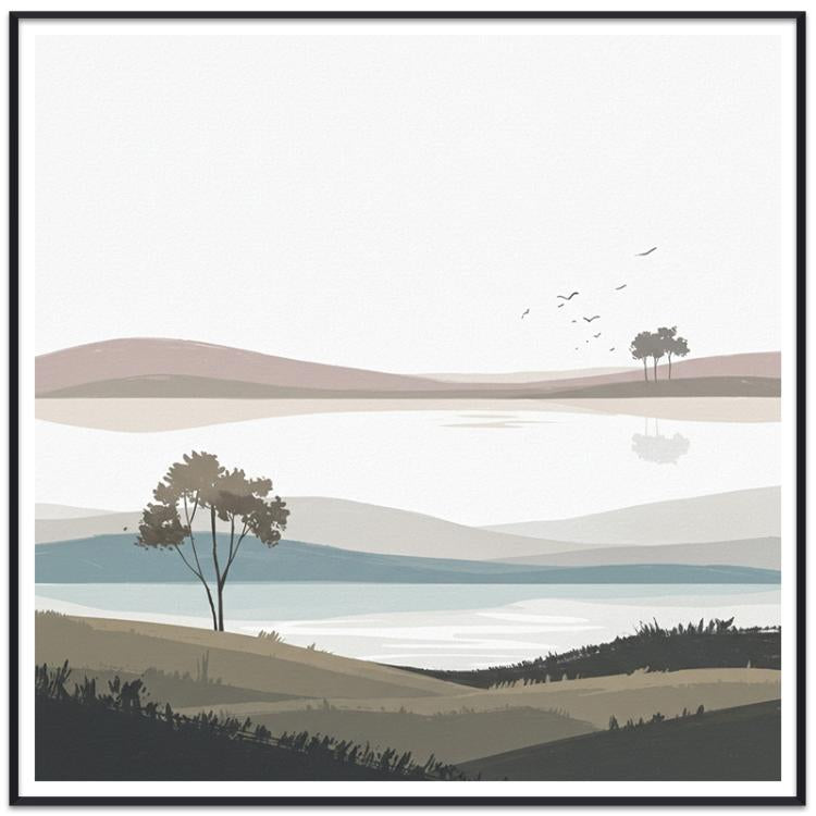 Scenery Decorative Painting with PS Frame Print On Your Demand, 15x20cm, 20x20cm, 30x30cm, 40x40cm, 50x50cm, 60x60cm, 70x70cm, 80x80cm, 90x90cm