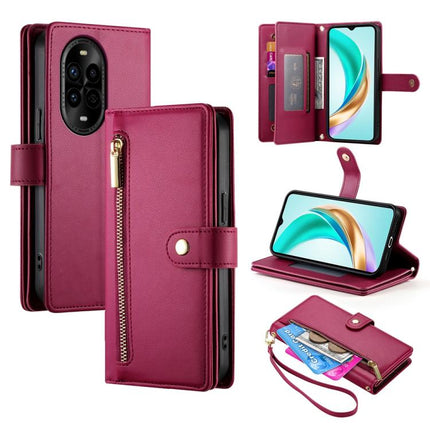 Nine Card-slot Zipper Wallet Bag Leather Phone Case, For Huawei nova 14 Ultra, For Huawei nova 14 Pro, For Huawei nova 14, For Huawei nova 13 Pro