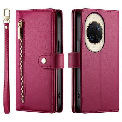 Nine Card-slot Zipper Wallet Bag Leather Phone Case, For Huawei nova 14 Ultra, For Huawei nova 14 Pro, For Huawei nova 14, For Huawei nova 13 Pro