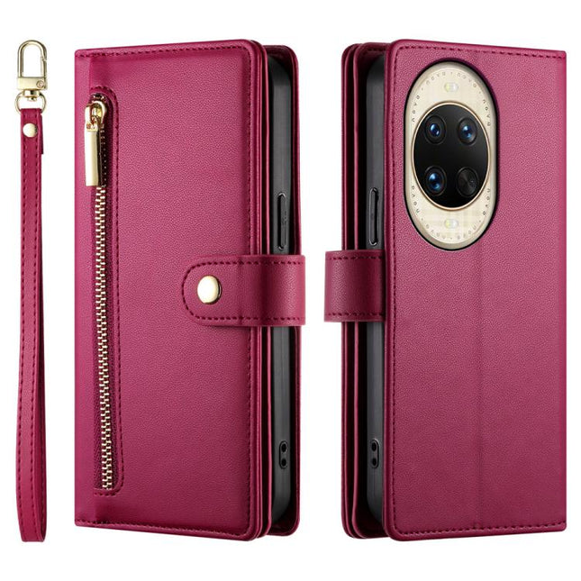 Nine Card-slot Zipper Wallet Bag Leather Phone Case, For Huawei nova 14 Ultra, For Huawei nova 14 Pro, For Huawei nova 14, For Huawei nova 13 Pro