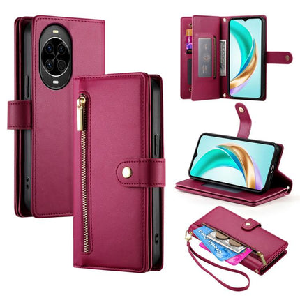 Nine Card-slot Zipper Wallet Bag Leather Phone Case, For Huawei nova 14 Ultra, For Huawei nova 14 Pro, For Huawei nova 14, For Huawei nova 13 Pro