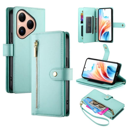 Nine Card-slot Zipper Wallet Bag Leather Phone Case, For Huawei Enjoy 90 / Enjoy 90 Plus / nova Y74, For Huawei Pura 80 Ultra 5G, For Huawei Pura 80 Pro 5G / Pura 80 Pro+ 5G, For Huawei Pura 80 5G