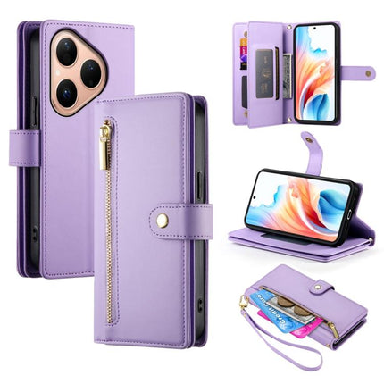 Nine Card-slot Zipper Wallet Bag Leather Phone Case, For Huawei Enjoy 90 / Enjoy 90 Plus / nova Y74, For Huawei Pura 80 Ultra 5G, For Huawei Pura 80 Pro 5G / Pura 80 Pro+ 5G, For Huawei Pura 80 5G