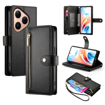 Nine Card-slot Zipper Wallet Bag Leather Phone Case, For Huawei Enjoy 90 / Enjoy 90 Plus / nova Y74, For Huawei Pura 80 Ultra 5G, For Huawei Pura 80 Pro 5G / Pura 80 Pro+ 5G, For Huawei Pura 80 5G